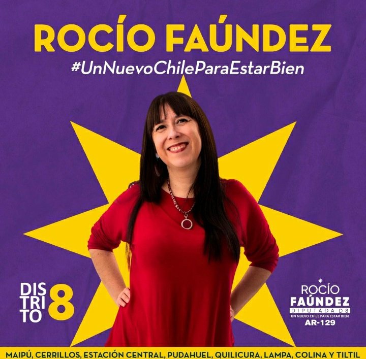 patriciomercado's tweet photo. @marupino @copadascl @rofaundezg @NMartinez_D10 @SofiaValenzCore @RocioSenadoraRM @AhoraNosotrasRD @FeministasRDRM @RDemocratica @la_fiestita @magamirandadiaz @anitam_c @p_poblete_m @javimartinez_f @giovannaroa @isidoraalcalde En las comunas del #Distrito8 #Pudahuel #Lampa #Quilicura #TilTil #Colina #Maipu #Cerrillos y #EstCentral votaremos x @rofaundezg para que sea nuestra #Diputada feminista. https://t.co/BN45CIoovQ
