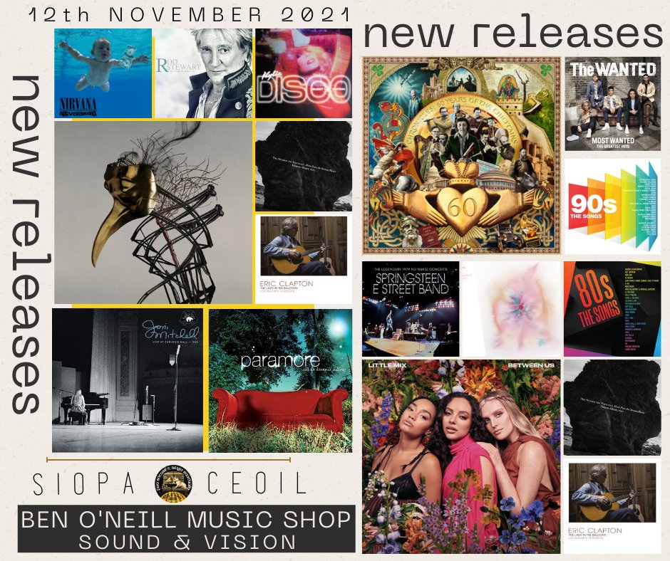 BenONeillRecord's tweet photo. A few for Friday #NewMusic #AllFormats Always 😃 #BenONeillMusicShop #Independentmusicshop #Dungarvan https://t.co/qVVr4B3K9t