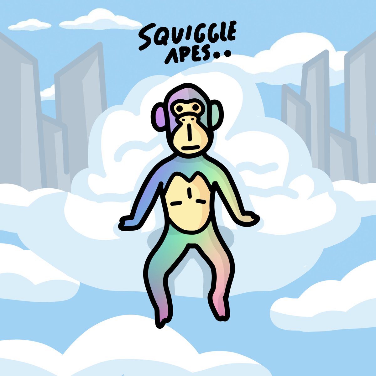 B3YCU's tweet photo. Some of our @SquiggleApes live in  Squiggleville high up in the sky ☁️🌥 Check out the Squiggle cloud chair https://t.co/vjmxe1KZPt
