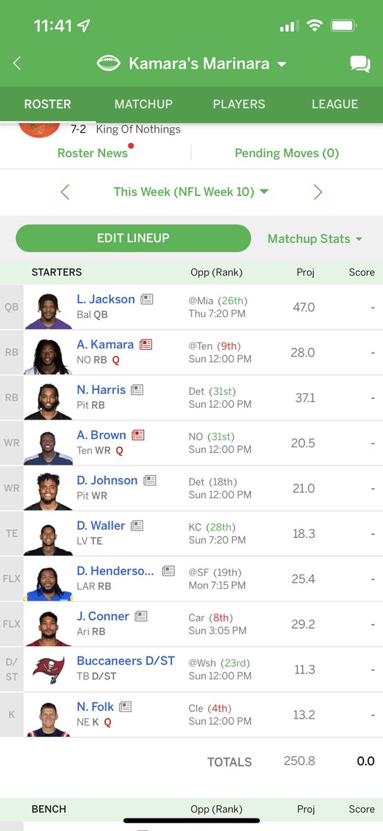 ForFrontMike's tweet photo. @BallBlastEm 10 teams, custom scoring. I’m sitting on 5 of the top 12 RBs and I’m not sure anyone stands a chance. By far one of the best teams I’ve ever drafted. https://t.co/Ivbq5vED6p