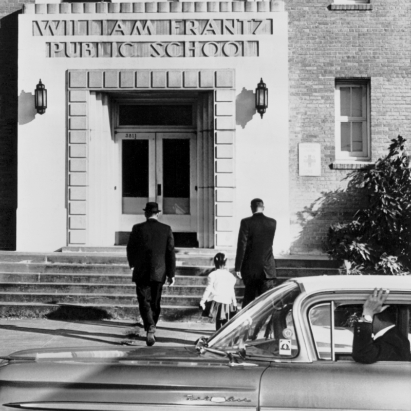 HISTORY's tweet photo. On #ThisDayInHistory in 1960, six-year-old Ruby Bridges walked into William Frantz Elementary school accompanied by her mother and federal marshals and taunted by angry crowds. She instantly became a symbol for the civil rights movement &amp; an icon for the cause of racial equality
