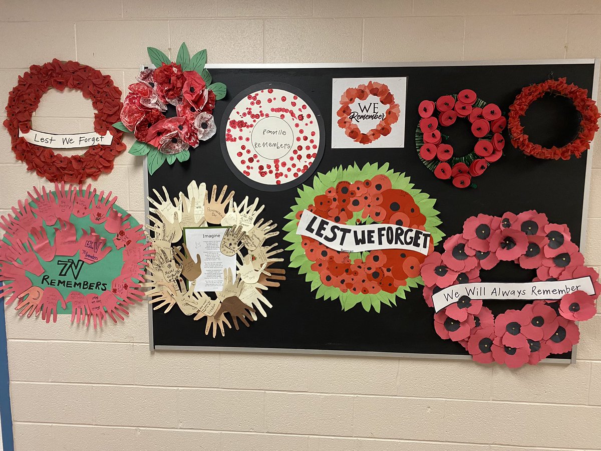 SACawker's tweet photo. SA Cawker commemorates Remembrance Day with a powerful virtual assembly and laying of wreaths by each class. https://t.co/WFh6W33LVo