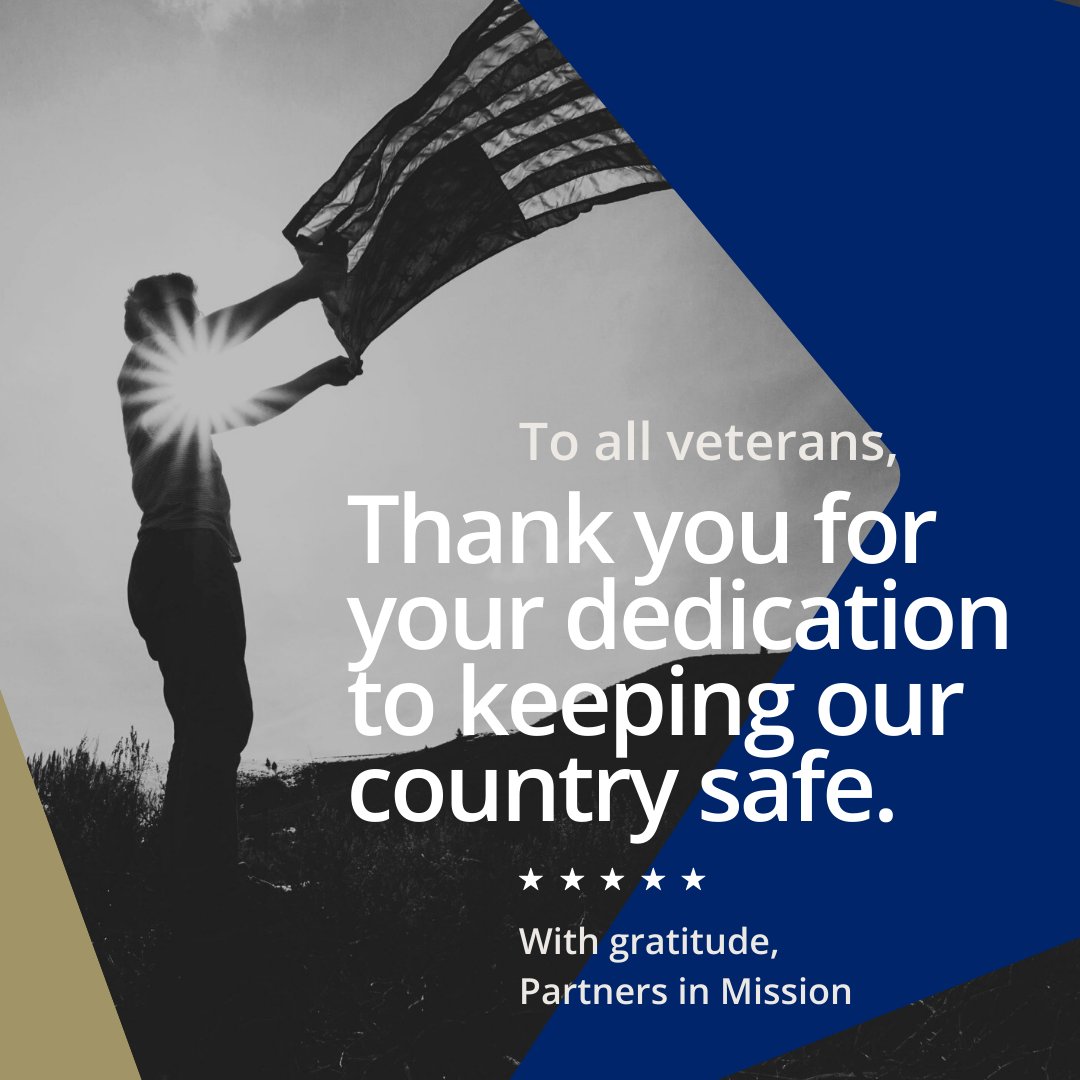 partnersmission's tweet photo. Happy Veteran’s Day! https://t.co/mr2Oj4dl6a