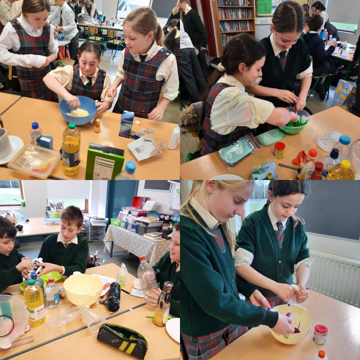 BishopHartyNS's tweet photo. Loads of fun celebrating Science week in 5th and 6th Class today. We made slime, experimented with "fizzy balloons" and "moving milk". We have enjoyed a host of interesting webinars from @midlandsscience all week too #ScienceWeek2021 #experiment #discoverybasedlearning #primary https://t.co/xaIryqt9Fj
