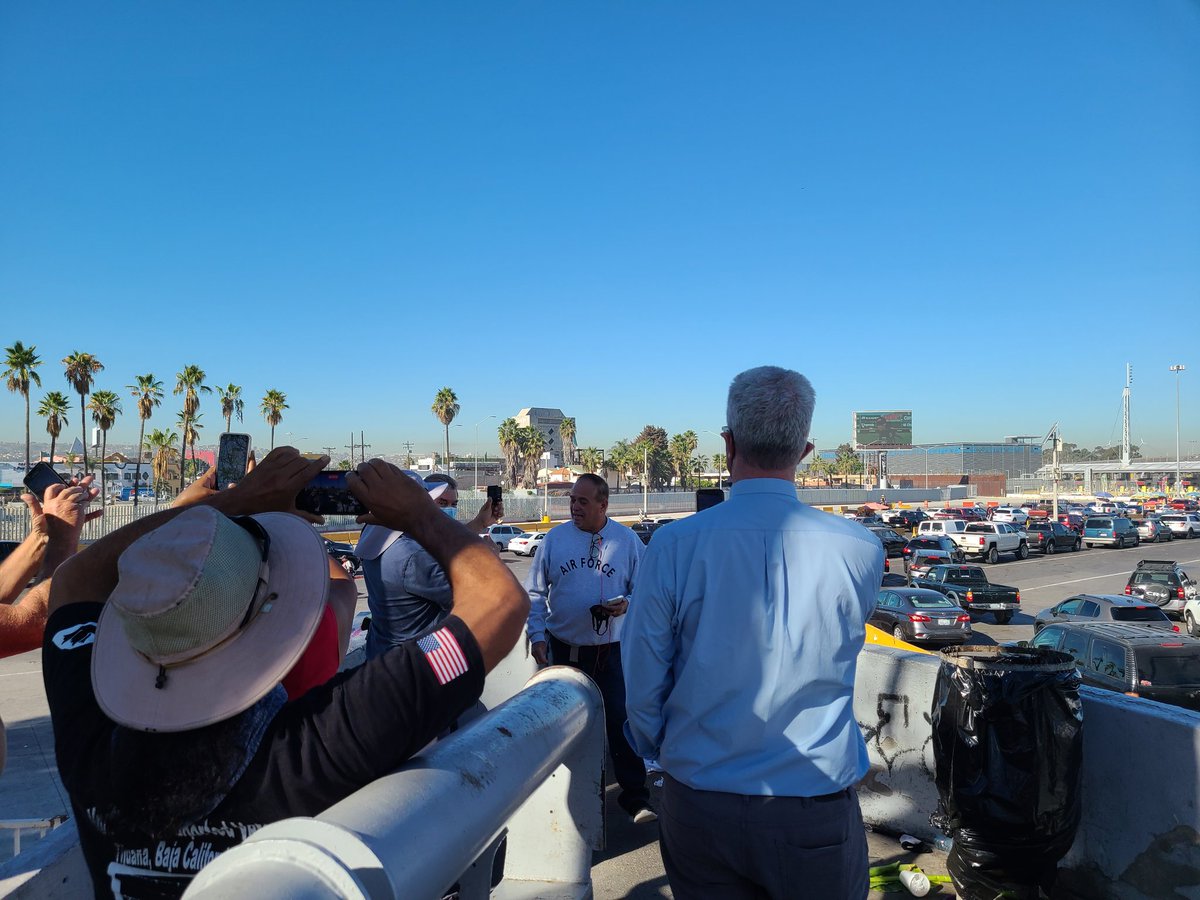 bgirledukate's tweet image. Media on both sides of the border watching for Robert Vivar to cross back into the United States for first time in nearly a decade