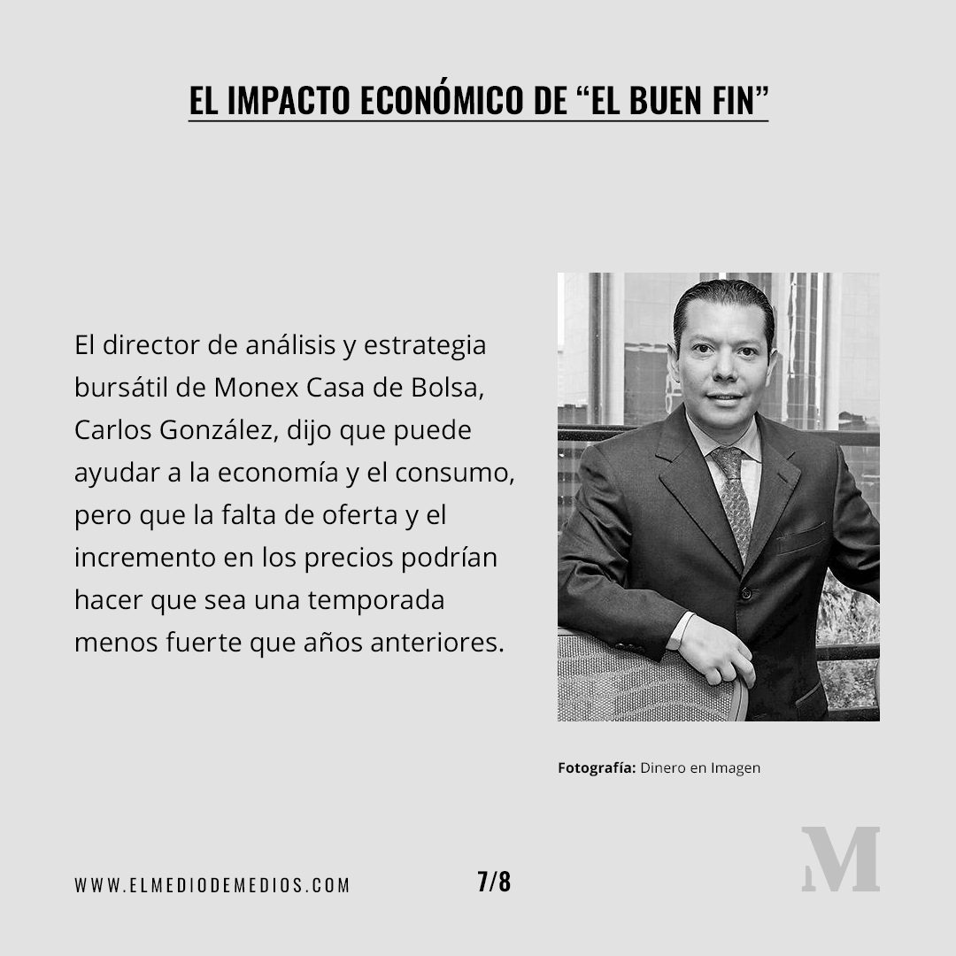 ElMedioDeMedios's tweet photo. Llegó el momento más esperado del año para realizar compras, pero ¿cuál será el impacto económico de El Buen Fin para este año? Aquí te platicamos un poco acerca de las expectativas para este año.
 
Suscríbete a nuestra Web App 
 ➡️ https://t.co/IC2rz62Kqy https://t.co/UG5NH4xcCH
