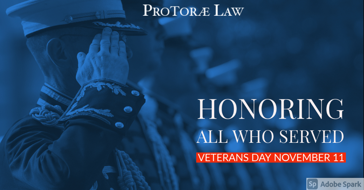 In appreciation for all your service to our country. Happy Veteran's Day