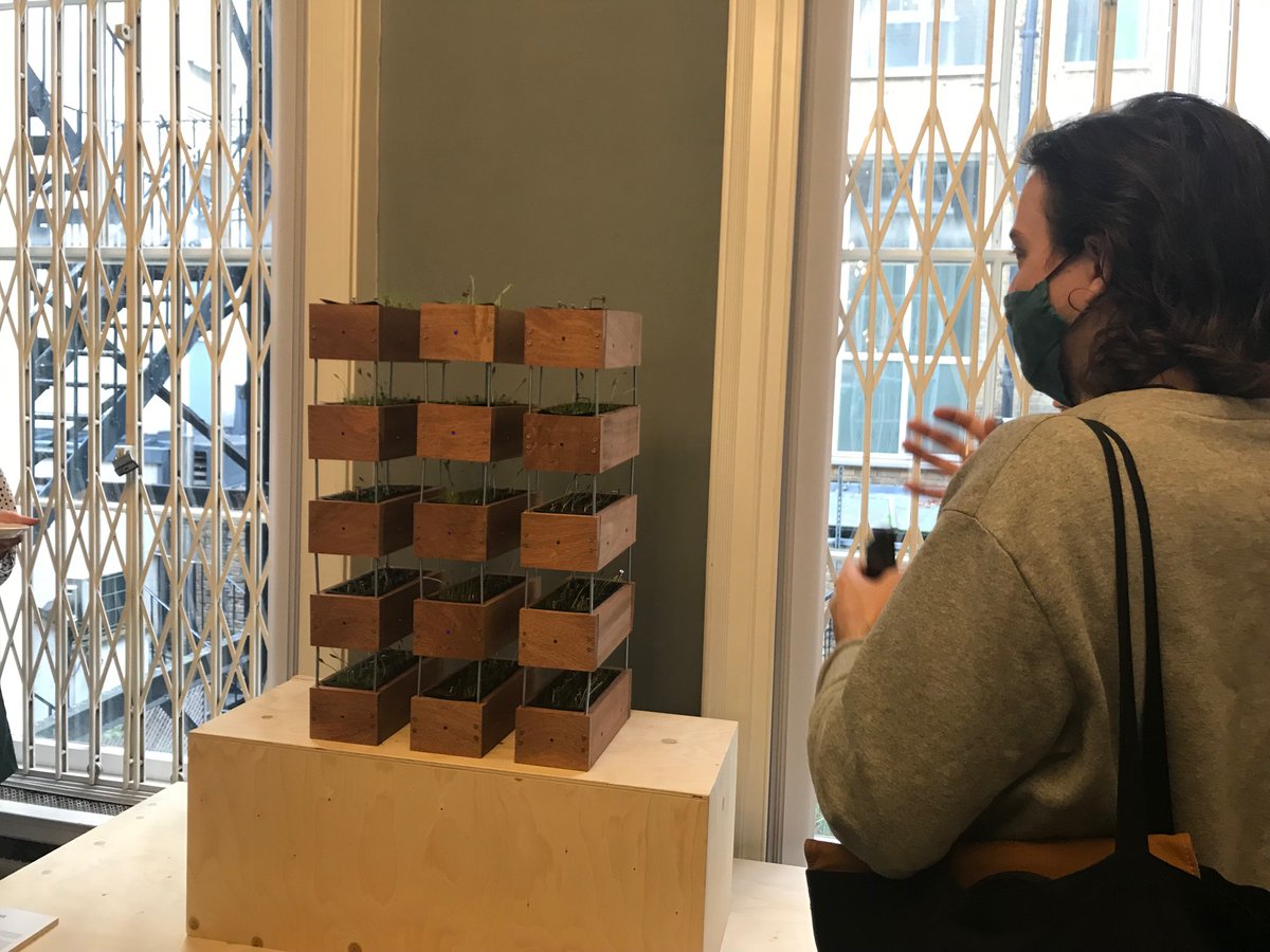 PolicyLabUK's tweet photo. We've been down at Verdant Futures today - featuring and curated by our very own Sean T Ross😎this exhibition explores everyday design objects that address key climate issues. See it before it closes on 13/11! @dcontempart https://t.co/ZoPSa5zrxT https://t.co/ZqDCuuhp7M