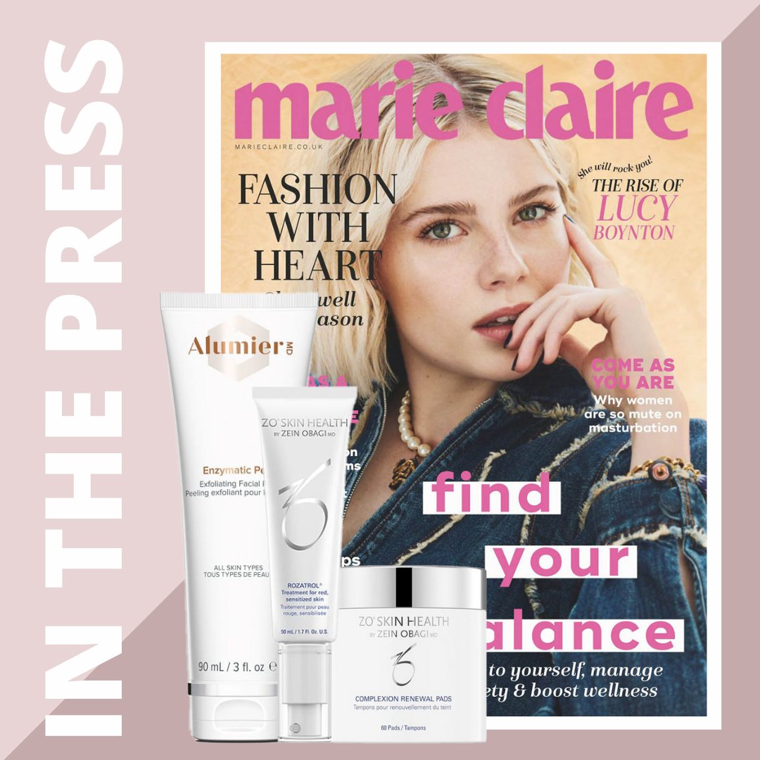 🤩 IN THE PRESS 🤩⁠
⁠
"How 3 facialist's anti-age their skin so it looks THIS good" by @marieclairemag 
⁠
<a href="/zoskinhealth/">ZO® Skin Health</a> ZO ROZATROL 
<a href="/zoskinhealth/">ZO® Skin Health</a> COMPLEXION RENEWAL PADS
@alumiermduk ENZYMATIC PEEL

Visit our online shop now to discover the full range of Zo &amp; Alumiermd!