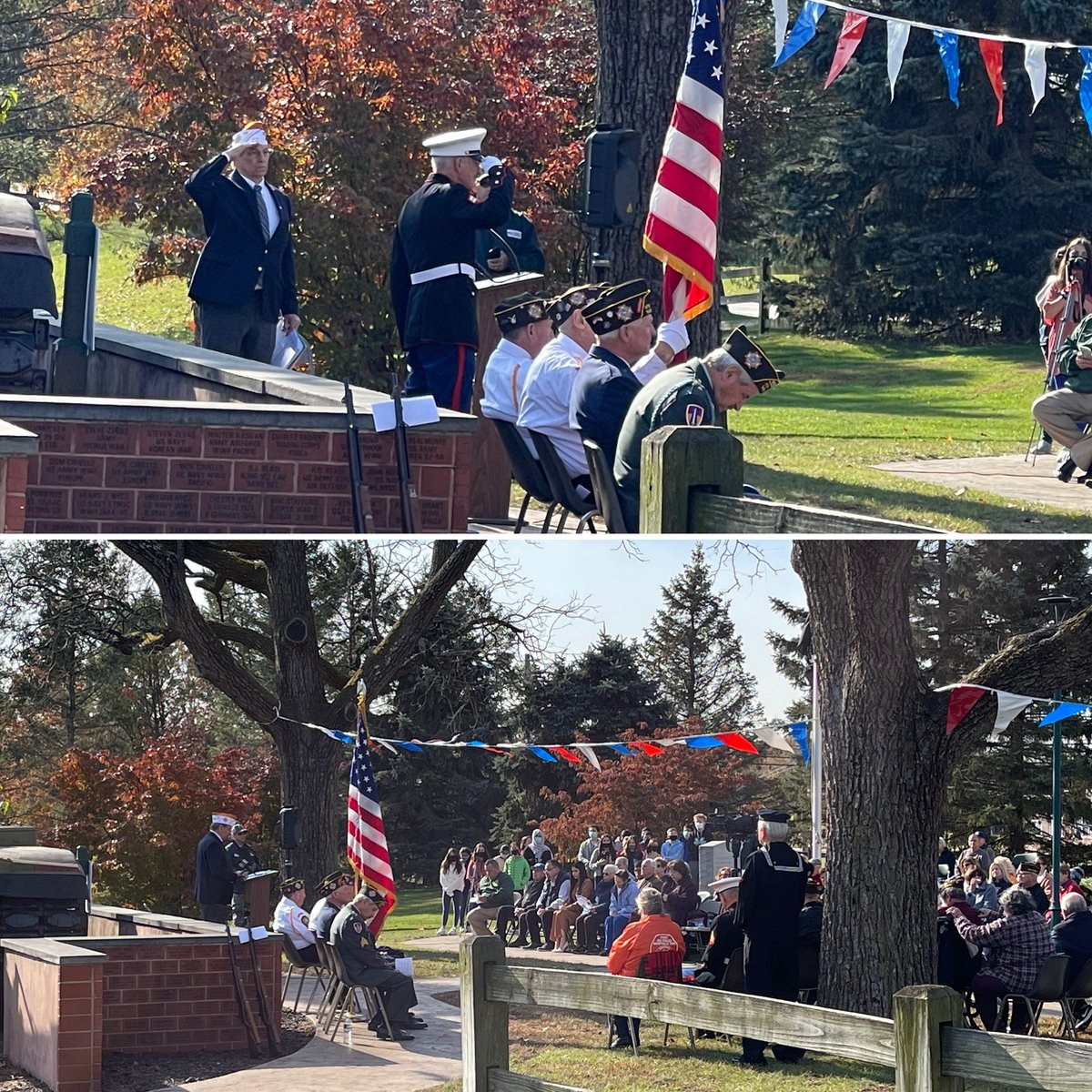 MustangsMTHS's tweet photo. Today, we honor all the brave men and women who have served and sacrificed for our country - thank you! #VeteransDay #MustangCommunity @MontvilleTwpSch @montvillepdnj https://t.co/w5oq3v22rB