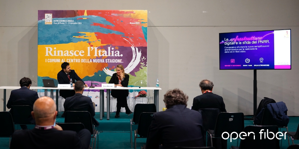 Anche quest'anno #OpenFiber ha partecipato all'Assemblea Annuale di <a href="/ANCI_comunicare/">ANCIcomunicare</a>. Focus dell’appuntamento: gli ambiziosi progetti che coinvolgono i Comuni per accrescerne l'efficienza.
#Anci2021