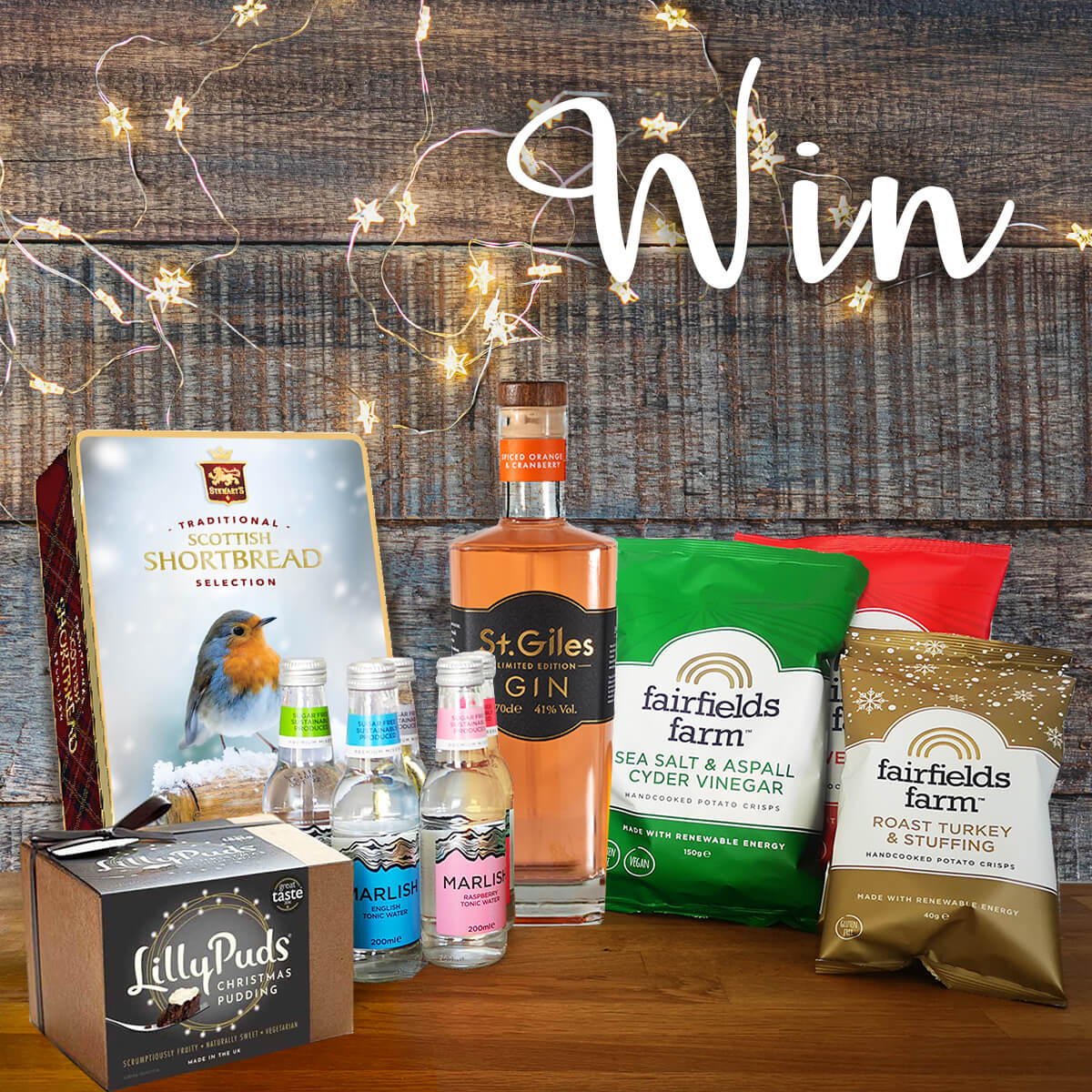 Is that sleigh bells we hear? No, it’s the ping of WhatsApp messages from friends past and present trying to arrange a get-together before Christmas!

Worry not, we’ve put together the ultimate bundle for the festive social season.

Enter now at fairfieldsfarmcrisps.co.uk/competitions/

*UK only