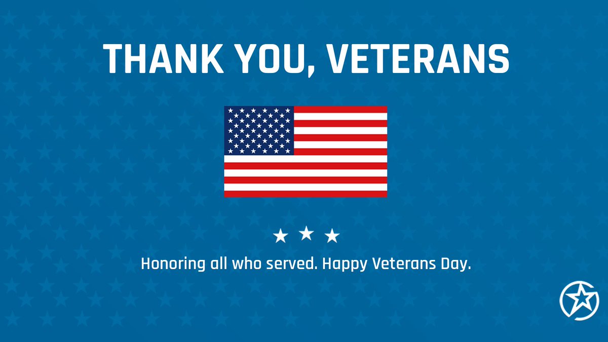 Today, we honor and thank the generations of brave Americans who answered our nation's call to defend our families and neighbors. #VeteransDay 🇺🇸