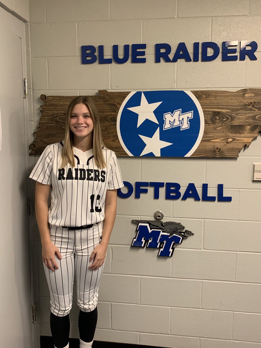 JBMTSUsoftball's tweet photo. Welcome Ansley, Lexi, and Paige to the Blue Raider Family!!!#TrueBlue https://t.co/IkItT2nbFb
