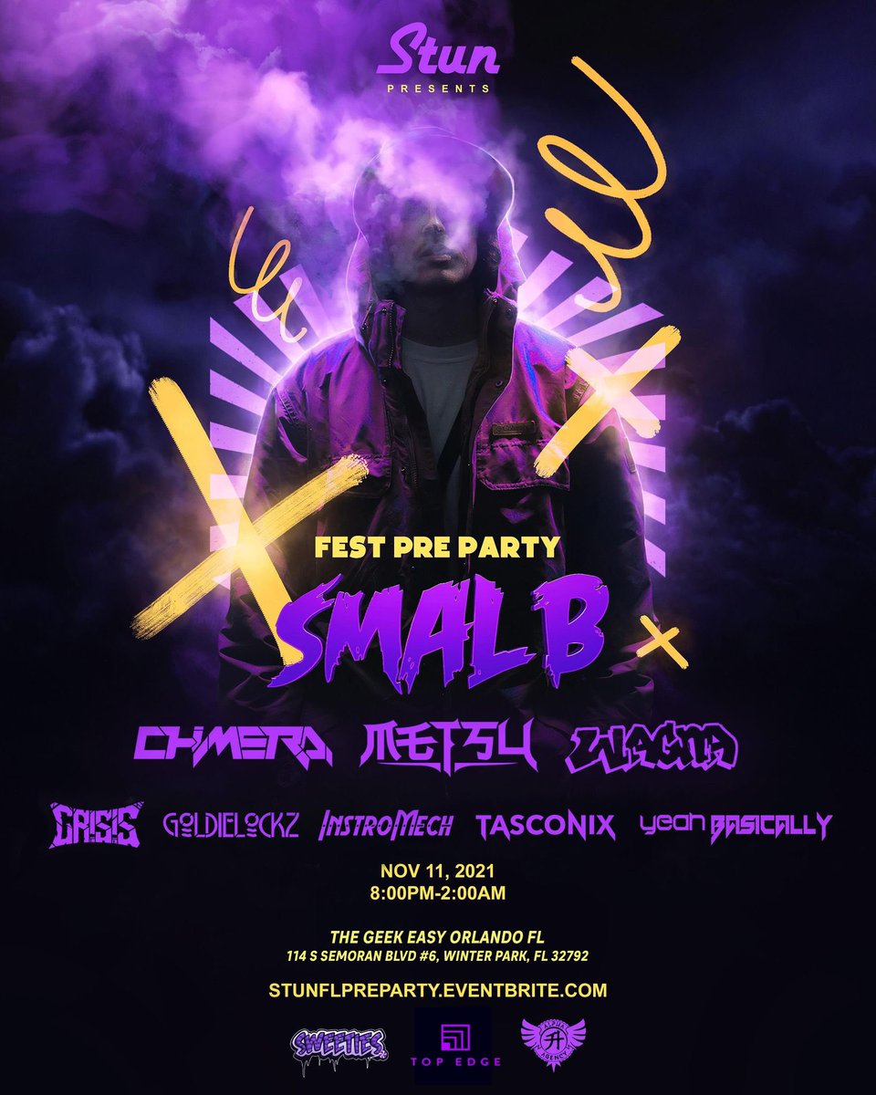 stunfl's tweet photo. EVENTBRITE IS HAVING TECHNICAL DIFFICULTIES BUT THAT WONT STOP US 🔪

DM US OR @TopEdgeMGMT for a presale 😎 https://t.co/e2O1EyKFD0