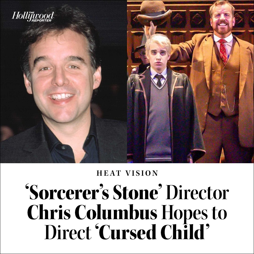 THR's tweet image. 20 years after directing the first #HarryPotter film, Chris Columbus says he would love to helm the movie version of #CursedChild: "To able to actually see these adult actors now back in these roles? Oh, yeah. It would be amazingly fun to make that film" thr.cm/fDbh4sc