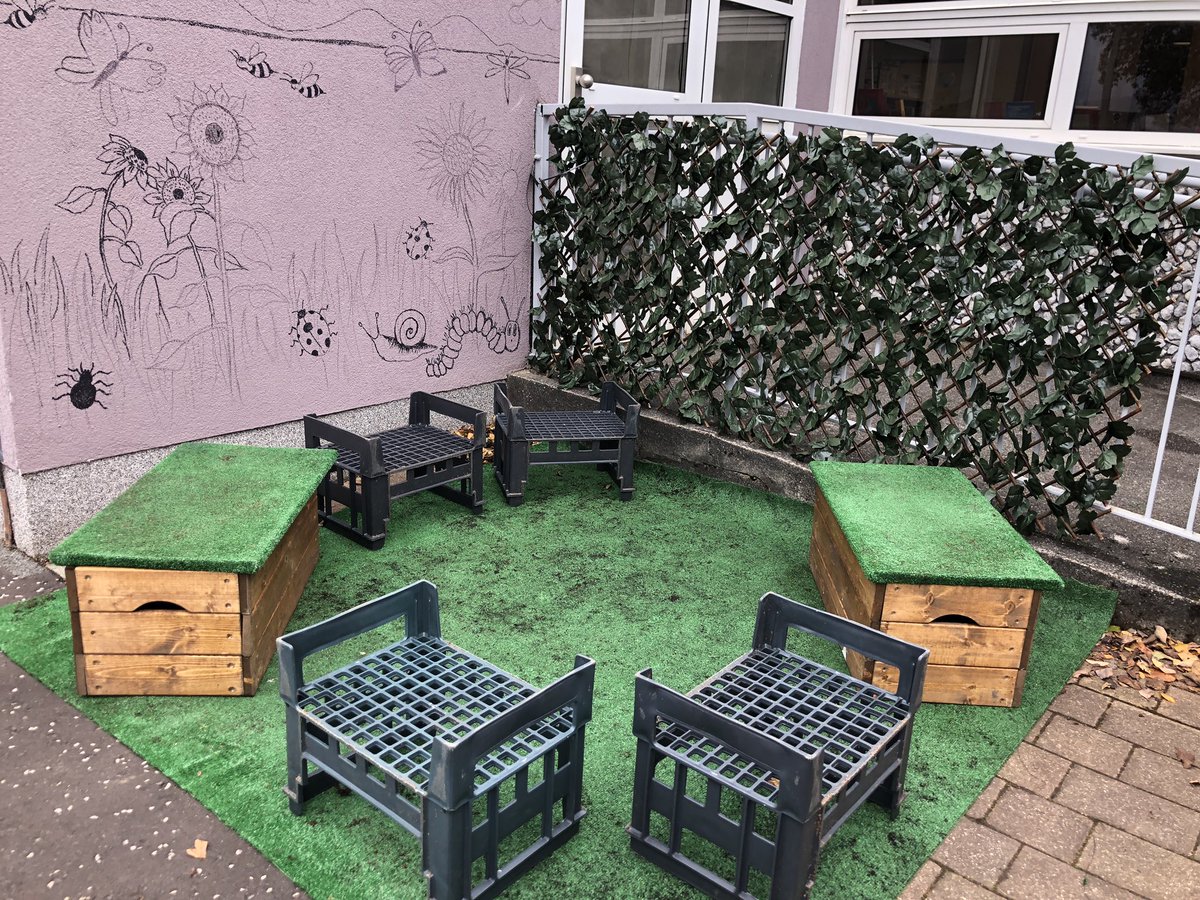 KPSBookFairies's tweet photo. The @KilmacolmPS children are all away home…it gives us time to create a new outdoor reading area for them….still a few things to finish….but it will be ready for #BookWeekScotland @scottishbktrust #KPSLovesReading ❤️📚❤️📚❤️📚 https://t.co/N9B2xEaZj1