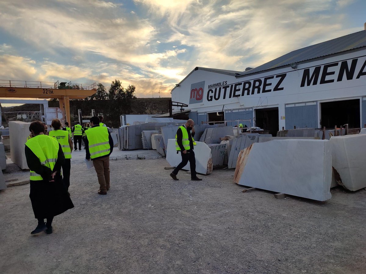 MarcaMacael's tweet photo. 🇪🇸El programa “EXPERIENCE THE BEAUTY OF MACAEL MARBLE, FROM SPAIN” continua.  
Hoy hemos visitado las instalaciones de nuestras empresas.
🇬🇧“EXPERIENCE THE BEAUTY OF MACAEL MARBLE, FROM SPAIN” continues.
Today we have visited our companies’ facilities.  
@AemaMacael @extendajunta https://t.co/ErkPyRFwyh