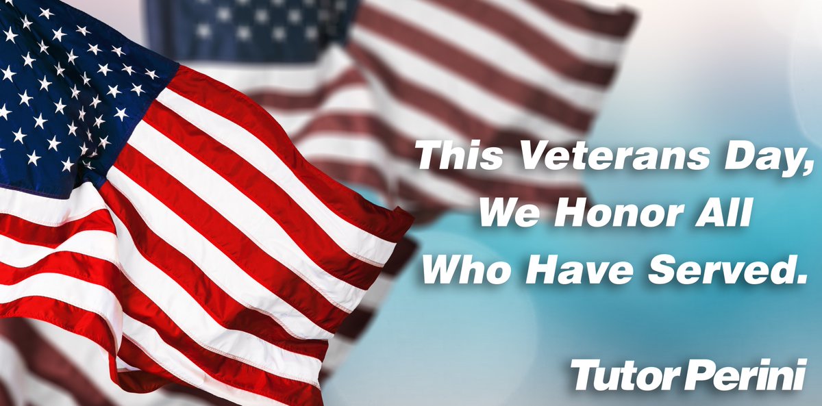 TutorPerini's tweet photo. #VeteransDay #VeteransDay2021 #construction #tutorperini https://t.co/krRTh28MbG