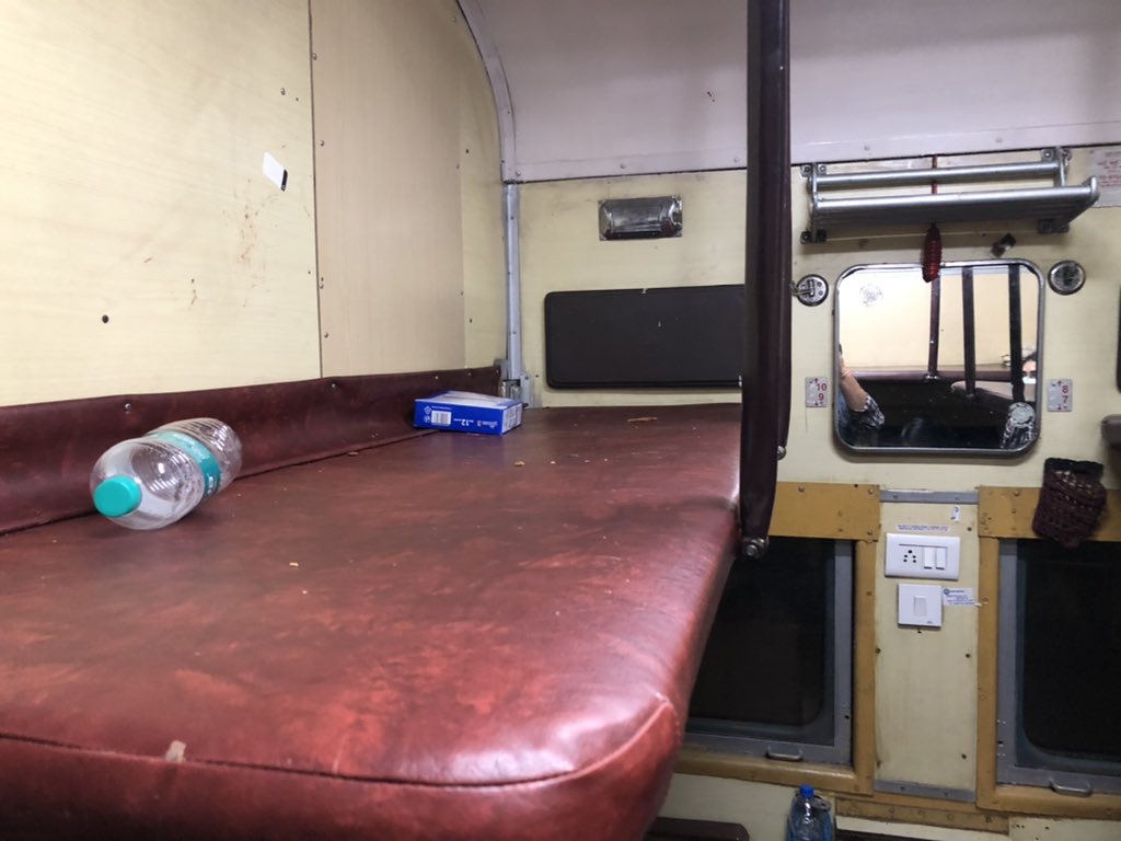 drashutosh_onco's tweet photo. @IRCTCofficial pathetic coach condition of Goa express 02779, A1, 8,10 https://t.co/6sFXh3VdxI