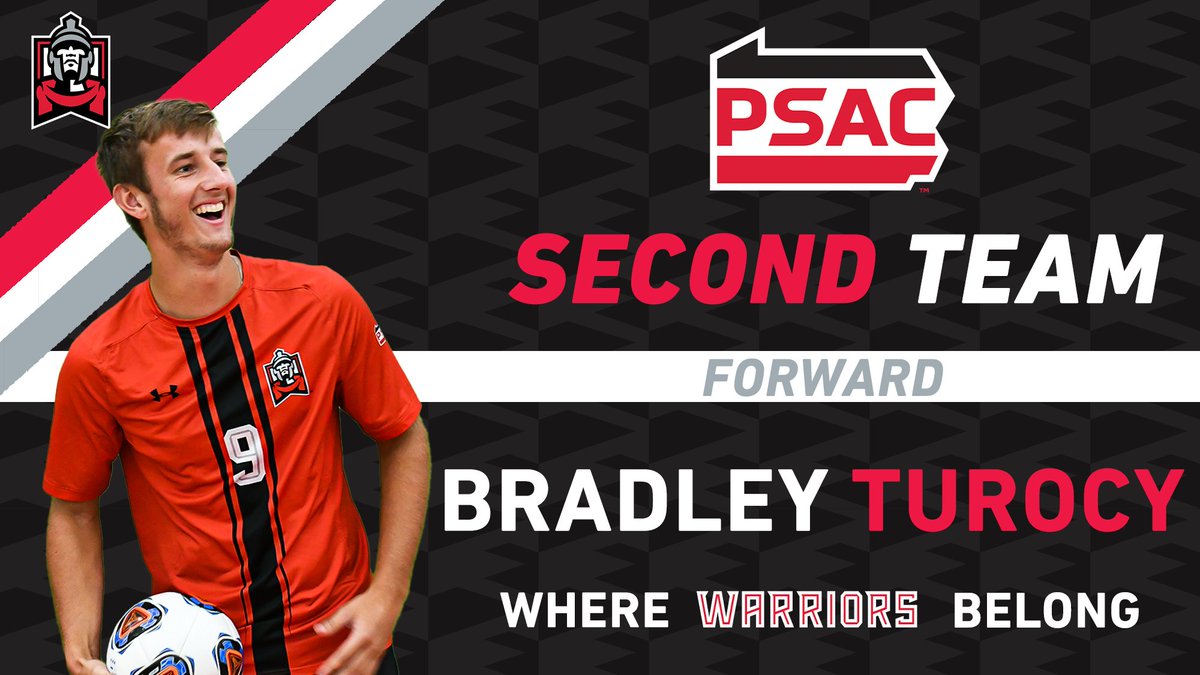 ESUWarriors's tweet photo. 𝗔𝗟𝗟-𝗣𝗦𝗔𝗖 𝗘𝗔𝗦𝗧 𝗦𝗘𝗖𝗢𝗡𝗗 𝗧𝗘𝗔𝗠

Bradley Turocy is named to the ALL-PSAC East Second Team for the second time in his career after leading the Warriors with nine goals in 2021. 

@esu_MSoccer x #WhereWarriorsBelong https://t.co/jy4zy05cML