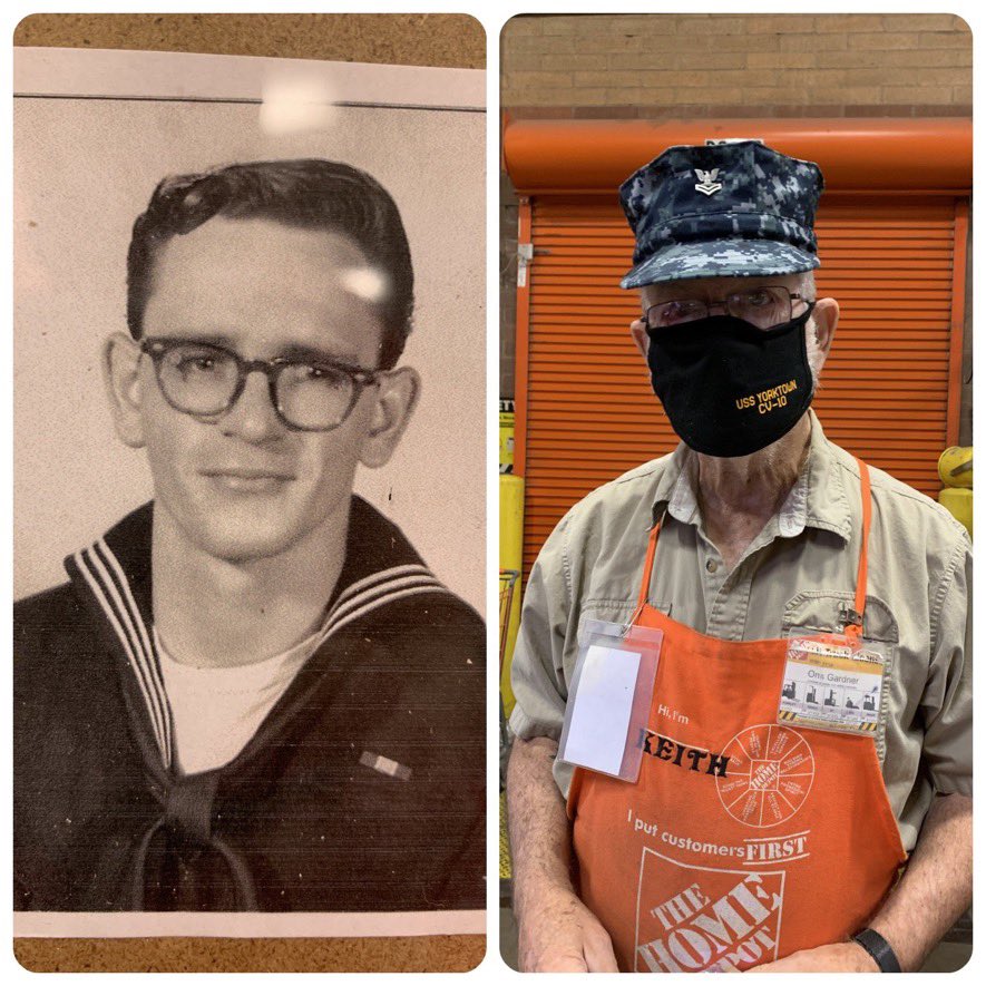 WelsJ18's tweet photo. Celebrating all of our veterans today at 2738! Keith is one of our receiving associates who served in the US Navy for 4 years. Thank you for your service!#HomeDepotVets #VeteransDay https://t.co/SqNj24ngYa