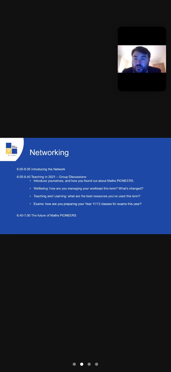 Our Networking Event is underway on Zoom! #MathsPiOneers