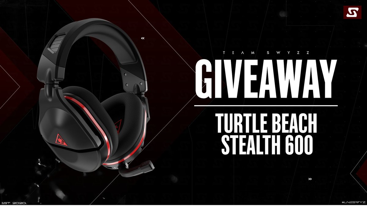 We are giving away the Turtle Beach Stealth 600, which is worth 90€!✨

How to enter:
-Follow <a href="/TeamSwyzz/">Team Swyzz</a>, <a href="/SilexFN/">Silex</a> &amp; <a href="/OgGrandpa_/">Grandpa</a>
-RT &amp; Like♻️❤️
-@ 2 Friends below⬇️

It ends on November 20th at 7pm CET!

#liveSwyzz