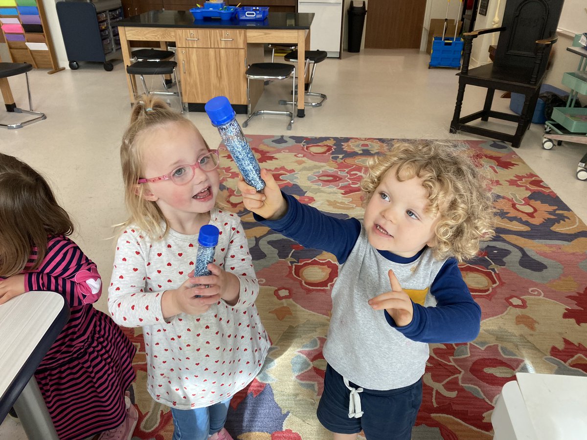 hyerlab's tweet photo. Pre K creating winter sensory bottles!  Look at those scientists using pipettes! https://t.co/lP6DMUJyJs