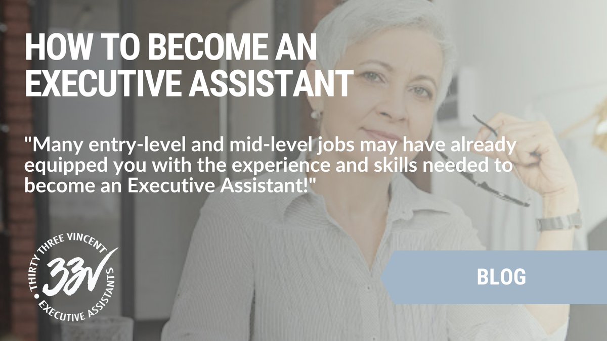 33__Vincent's tweet image. Are you interested in becoming an Executive Assistant, but aren&apos;t sure you&apos;ve got the right experience?

You might be pleasantly surprised! 

Discover the experience you need to become an Executive Assistant here: bit.ly/3kOeNOL

#ExecutiveAssistant #ExecutiveAssistance