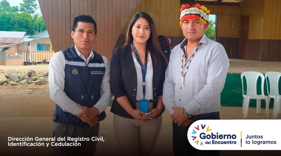 R_MaricelaP's tweet photo. MORONA SANTIAGO| Nos reunimos con representantes de las comunidades de la parroquia #Macuma, del cantón #Taisha, a fin de articular acciones que permitan acercar los servicios del @RegistroCivilec. Brigadistas de nuestra institución visitarán la localidad el 24 y 25 de noviembre. https://t.co/mk0tc7xwlM