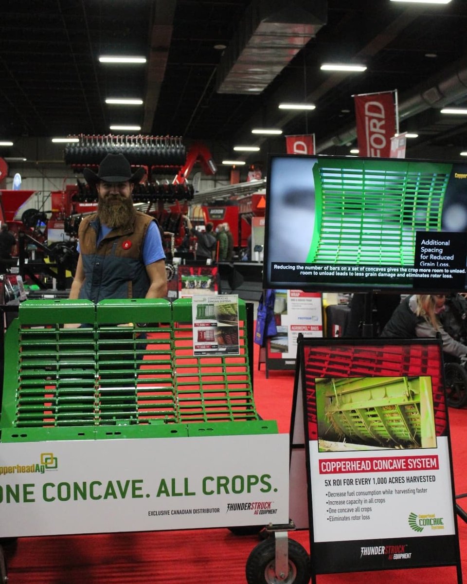 ThunderstruckAg's tweet photo. Tested + reviewed by @QuickDickMcDick!

QDM has put the @CopperheadAg #OneConcaveAllCrops system to the test during #Harvest21.

And don't forget to grab a seat in the Prairie Pavillion at 12:30 PM to hear him &amp; @kowalchukfarms1. https://t.co/T7BT49KCRM