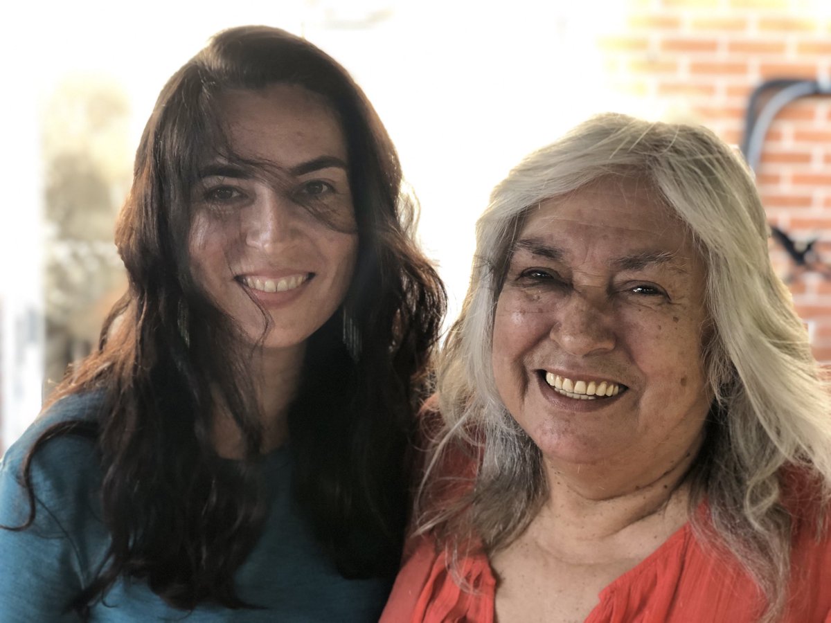 TanyaTalaga's tweet photo. Lee Maracle 
Speak to me in the language of the land,
Wrap me in your story.
Diagonal openwork,
Vertical weaves
The gifts you gave,
on the porch
Our gathering place.
Words, vegetables and sugar 
Write it again
And again
Again
Blows the smoke,
Sema to the ground.
You in stars https://t.co/iFs2T8wyIU