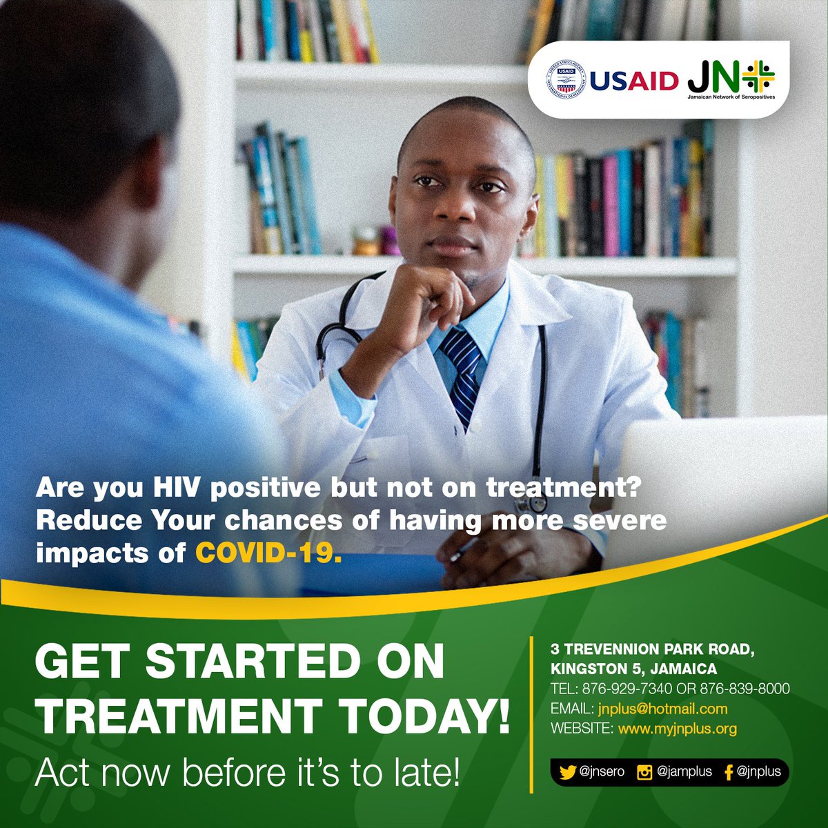 myjnplus's tweet photo. Are you HIV positive but not on Treatment?ย Contact us here at JN+ where we can link and provide the treatment and support that you need.
#ReturnToCare
#StayInCare https://t.co/4hm1qx3ett