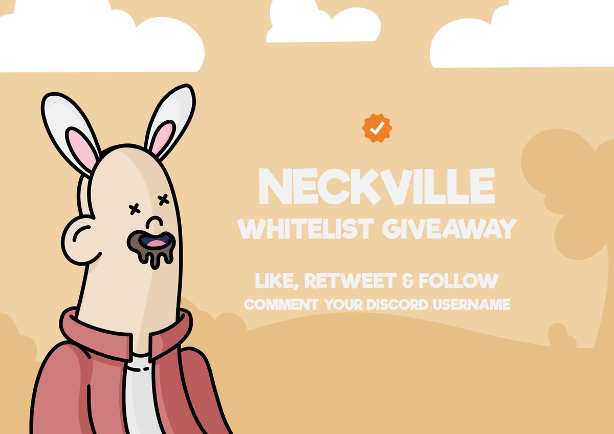 Neckville's tweet photo. We have 50 WHITELIST spots we are giving away here on our Twitter!

• Like, comment your discord username, retweet and this post and follow @neckville for a chance to win the spot!

• Make sure you join our server: https://t.co/Sh17KeGYcV https://t.co/ilvhItc4MR