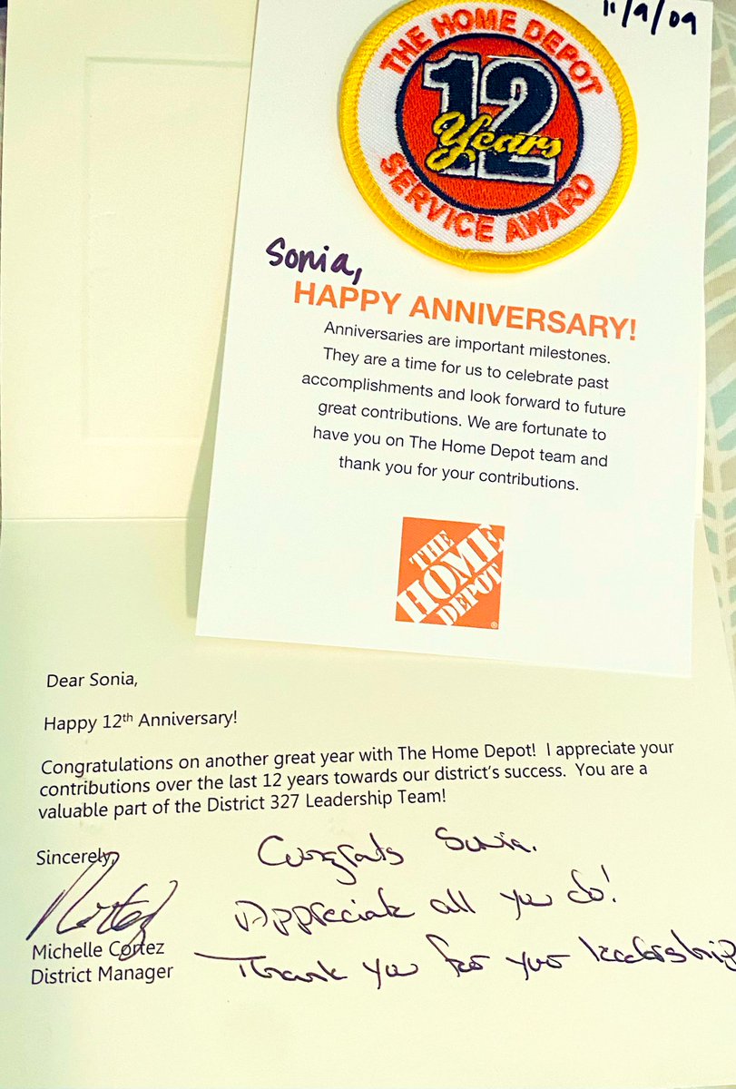 Wow! 12 years with this awesome company…… appreciate all those leaders that have guided me thru my journey 😌😌thank you!