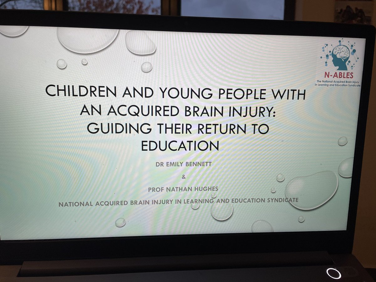 EmBennett78's tweet photo. Thanks #YABIF @SmithChrisW for inviting us to speak today. Great to share info about the challenges of #ReturnToSchool after #ChildhoodABI &amp; share our @NABLES10 resources aimed at making the process a bit easier for YP, their families &amp; teachers #ABIRETURN @nathanjhughes @UKABIF https://t.co/HkbJNsY0C5