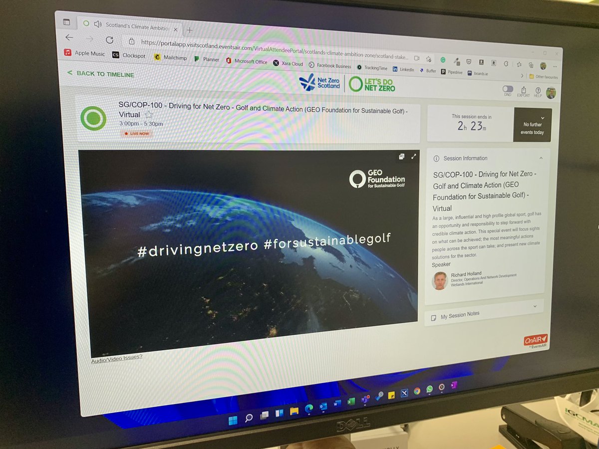 DamienConnolly's tweet photo. Really enjoyed learning about how #golf is tackling its carbon footprint at Driving for Net Zero event from Glasgow with @sustainablegolf 

Visit https://t.co/UA07wlmyY4 🌍 for info on golf and climate action 

#DrivingNetZero  #ForSustainableGolf #businessofgolf #clubchangemaker https://t.co/YOdoU6d5Pm