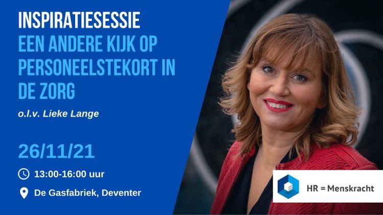 Hoe maak je de overstap naar en het werken in de zorg zo aantrekkelijk mogelijk voor geïnteresseerden van buiten de sector? Kom ook vrijdag 26 november naar Deventer of online 

Meer informatie &amp; aanmelden: bit.ly/3C3HOf2 #recruitment #zorg #personeelstekort