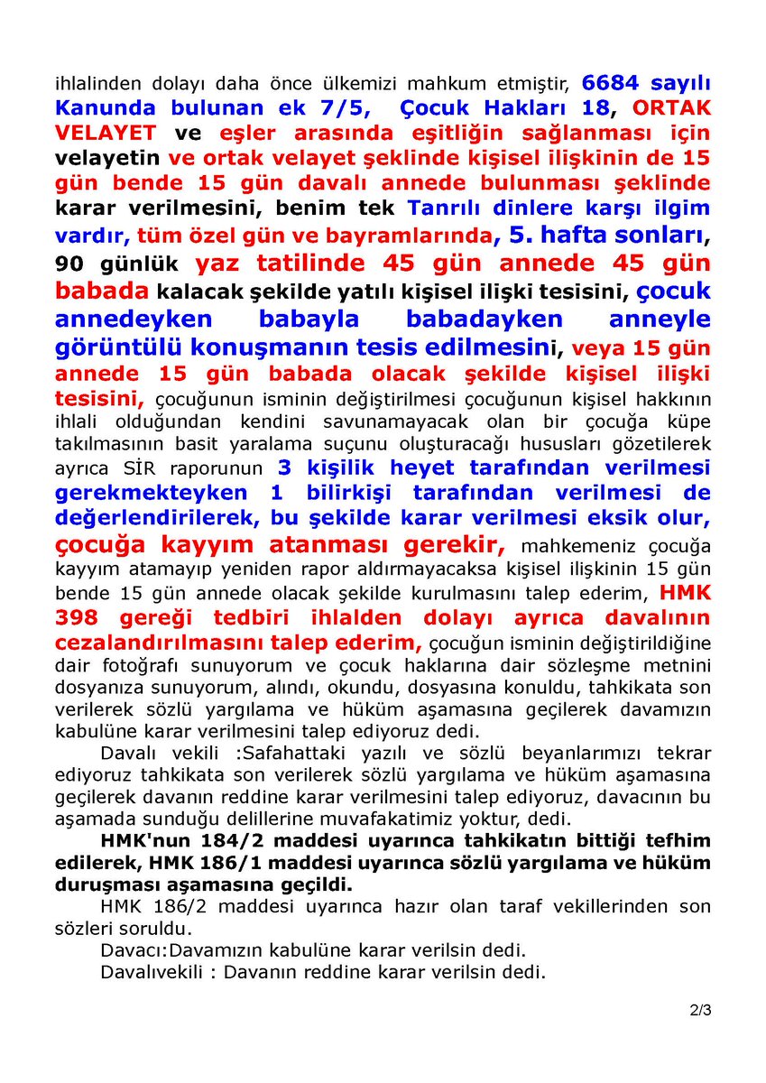 iaksoy28's tweet photo. Derneğimizin üyesi Ahmet Yavuz duruşma salonunda döktürmüş, Çocuk Hakları Sözleşmesi , İnsan Hakları ve Temel Özgürlüklerin Korunmasına Dair Sözleşmeye Ek  Protokol No:7  Madde 5 ve diğer hususlar ile ilgili ders veriyor. https://t.co/31hNoTH8SR