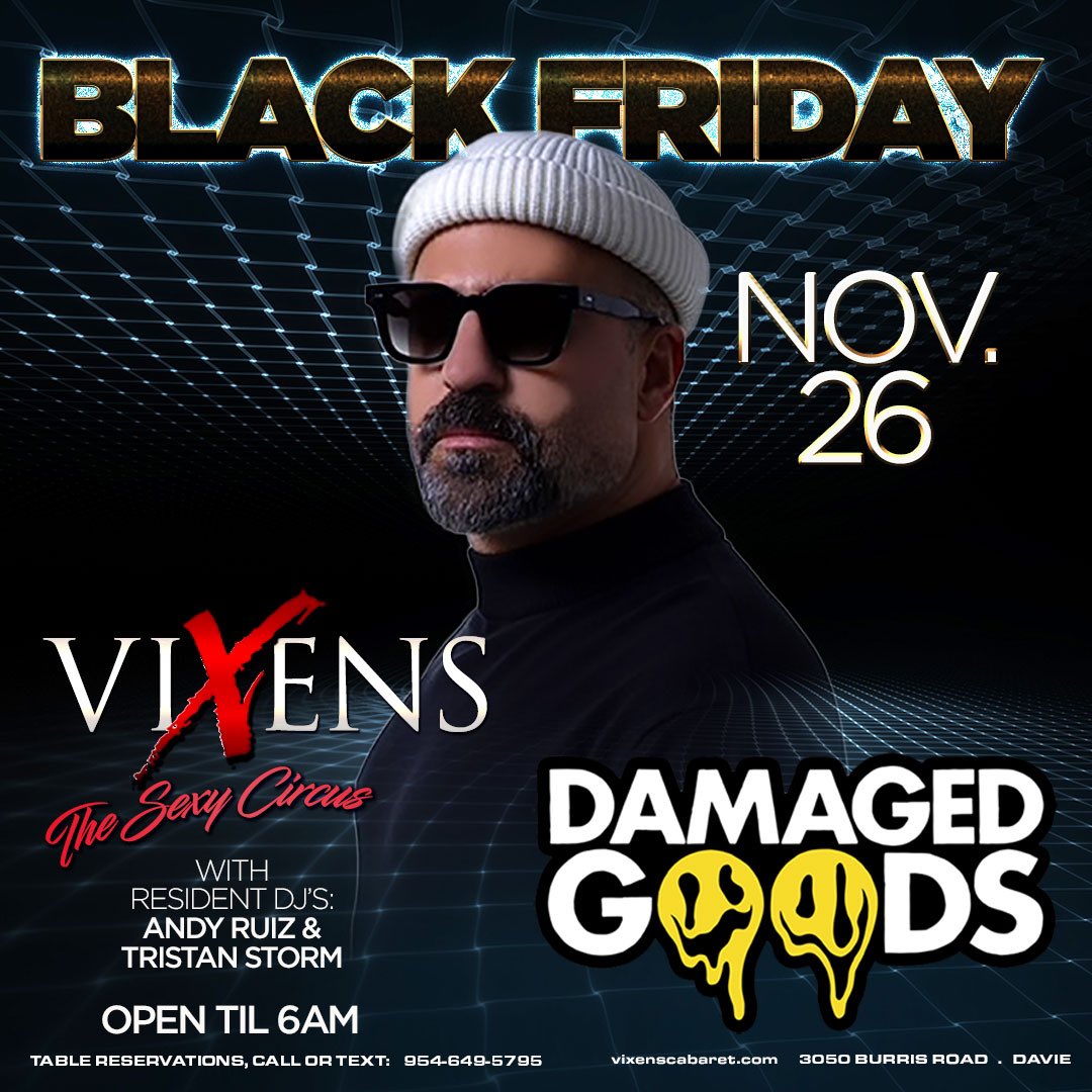 ROBSURES's tweet image. Up coming events at @vixenscabaret … text me 954-644-9010 for table service