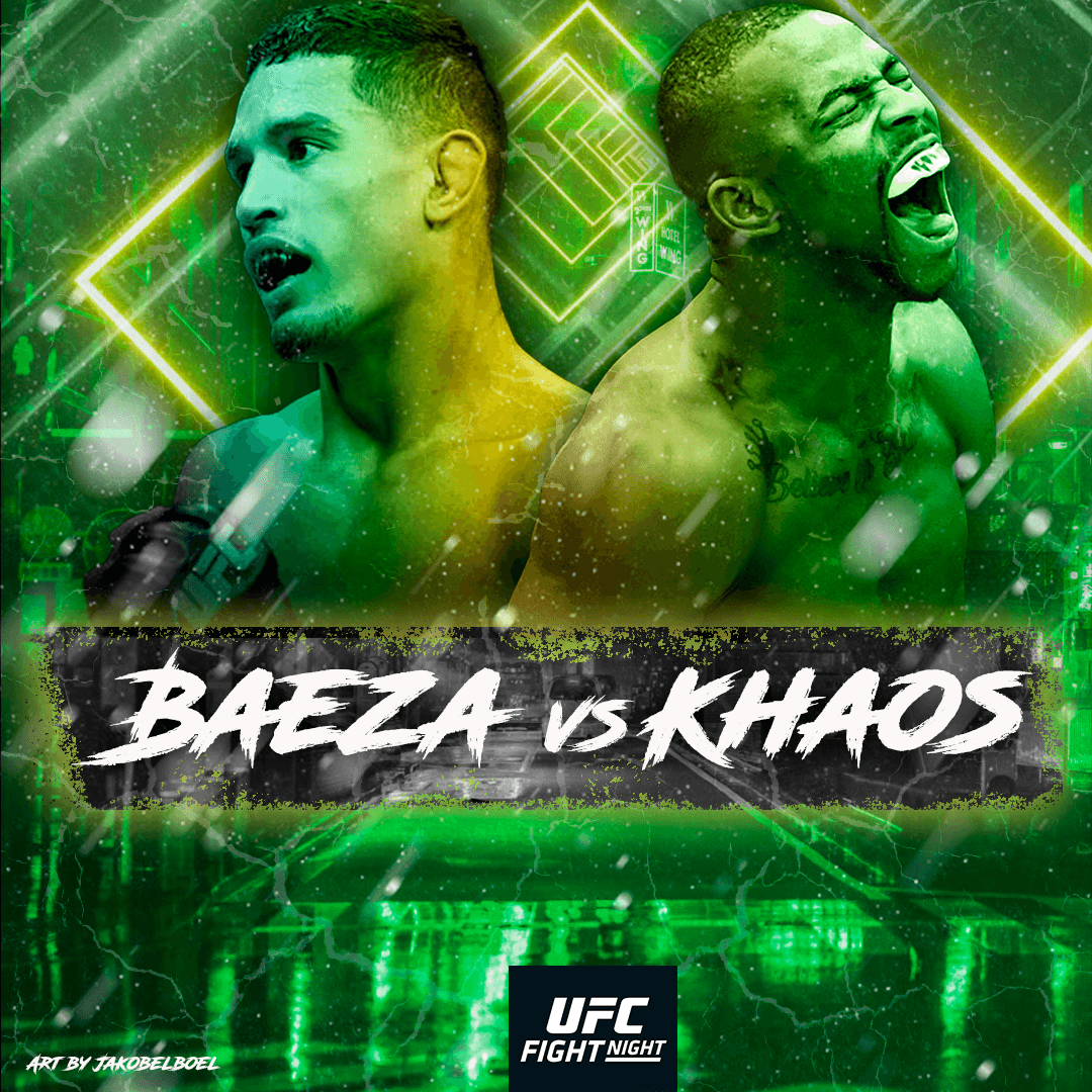 THIS WEEKEND 🔥 Looking so much forward to the clash between <a href="/Thunder92Baeza/">Miguel Baeza</a> and <a href="/khaosOXwilliams/">Khaos williams</a> #UFC #MMA #MMATwitter