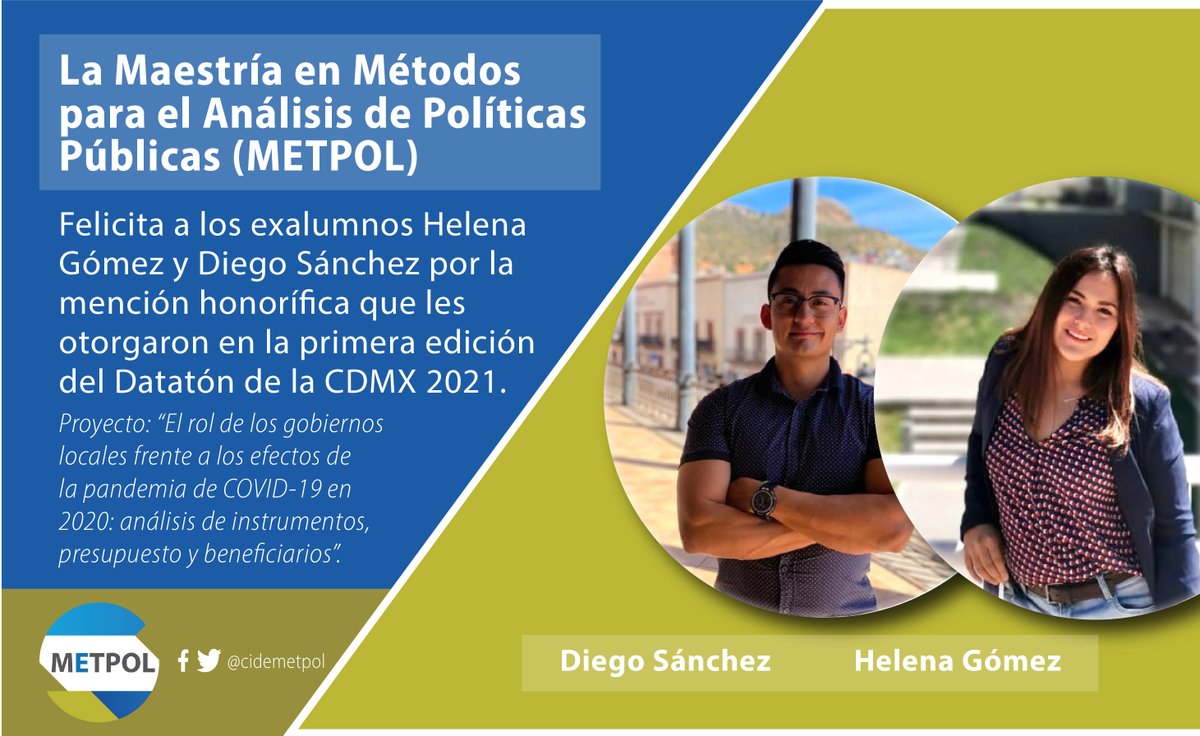 cidemetpol's tweet photo. ¡Felicidades @HelenaGoVa1 y @Diegosreco! https://t.co/sj7qs4h6wA