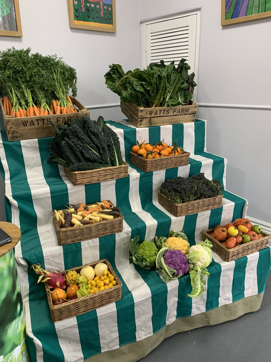 TedChef's tweet photo. Colorful and vibrant supplier day today from Watts Farms #standrewsprep @WattsFarms @EBCollegeLife @CallumCBennett @MarkGreenfiel12 @smowenHH @HolroydHowe many thanks to Eleanor and Alice. https://t.co/y89u2hGHhv