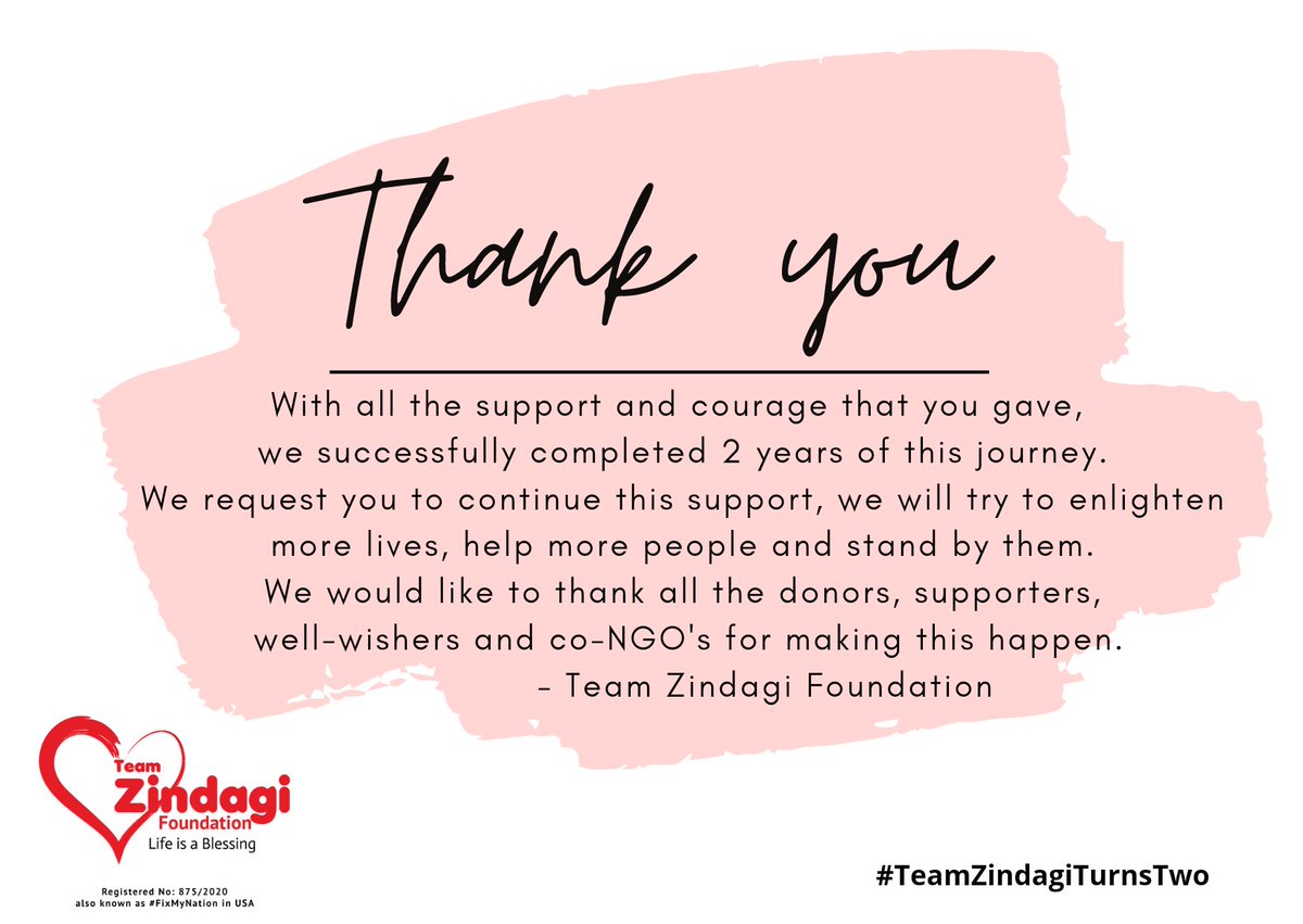 ursteamzindagi's tweet photo. Thank you for all the love and support! ❤️
#TeamZindagiTurnsTwo
#teamzindagifoundation
#fixmynation https://t.co/olOFKIa4W6