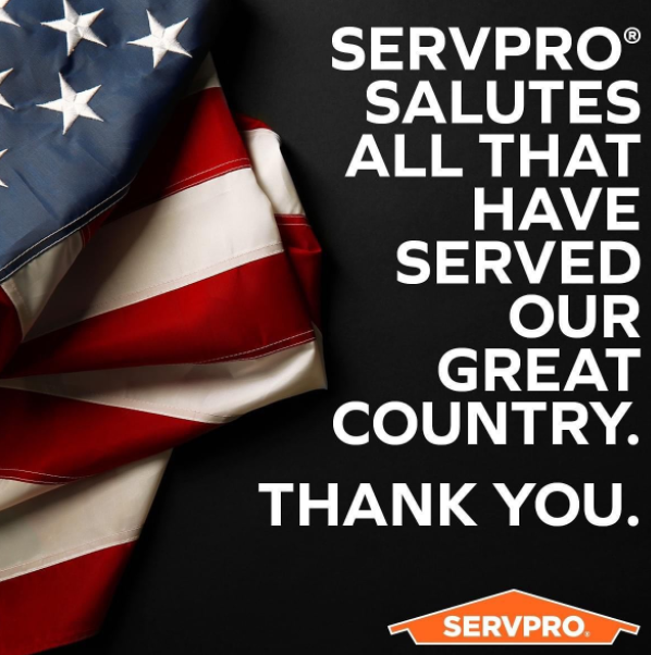 servpro_epr's tweet image. Today, we salute and thank U.S. Veterans,
past and present, for their service to our
country. This includes the more than 300
SERVPRO employees who wore a uniform
before working under the orange roof.
#VeteransDay