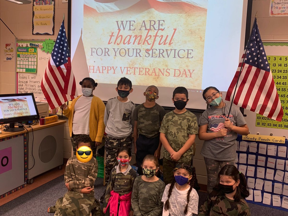 Happy Veterans Day from Room 220! 🇺🇸 <a href="/AmerigoSchool/">Amerigo A. Anastasia School</a>