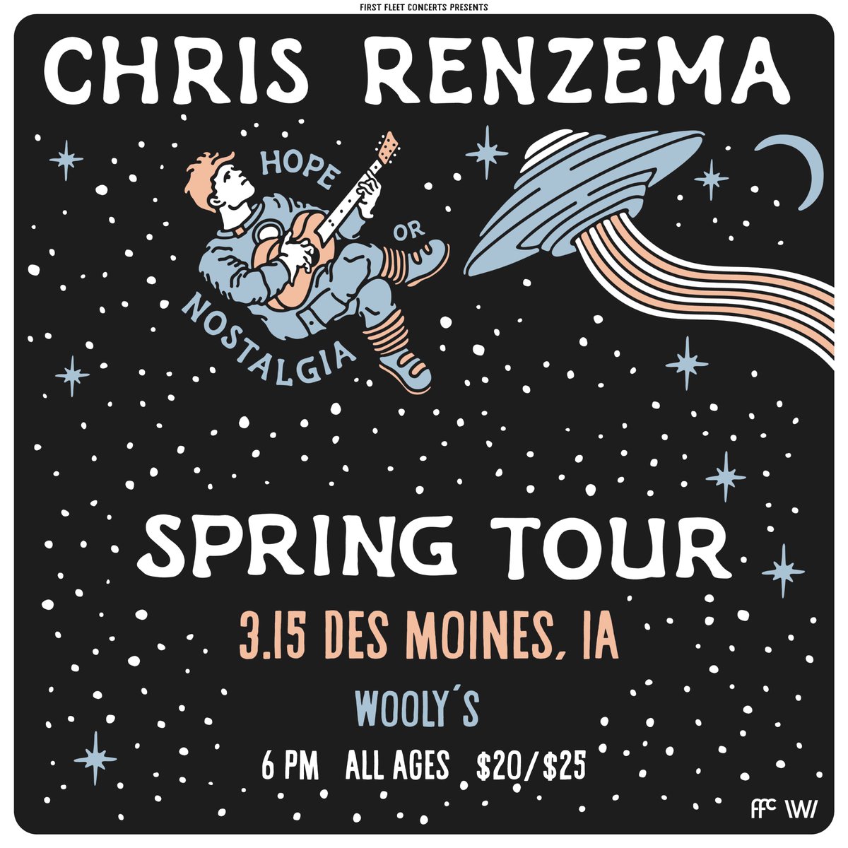 𝗖𝗵𝗿𝗶𝘀 𝗥𝗲𝗻𝘇𝗲𝗺𝗮 𝗣𝗿𝗲-𝗦𝗮𝗹𝗲

Purchase tickets to <a href="/chrisrenzema/">Chris Renzema</a> at <a href="/Woolysdm/">Wooly's</a> before your friends! Use the promo code by 10pm to get exclusive access!

Promo Code: HOPECR

𝙏𝙞𝙘𝙠𝙚𝙩𝙨 👉 tixr.com/e/31660
