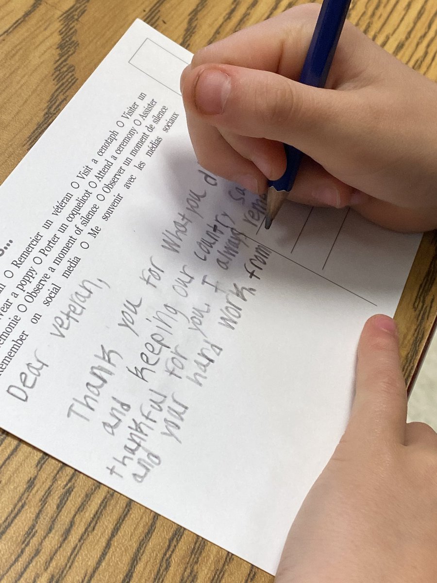 alyshadamji's tweet photo. Today, our juniors wrote letters for incredible people who served and continue to serve #CanadaRemembers @fglwrdsb @wrdsb https://t.co/B4ankP9PbE