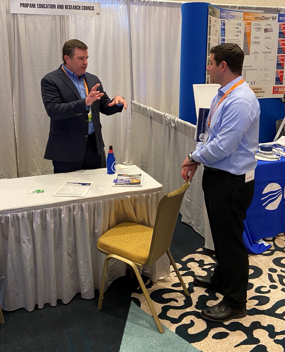 EnergiaSaves's tweet photo. ECG's Director of Engineering @phillip_lanza checking out the Expo at the #R3conference @NaescoNews. https://t.co/9o1yS0qsXq